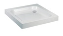 80mm 900mm Square Stone Resin/ABS Tray White Standard Height