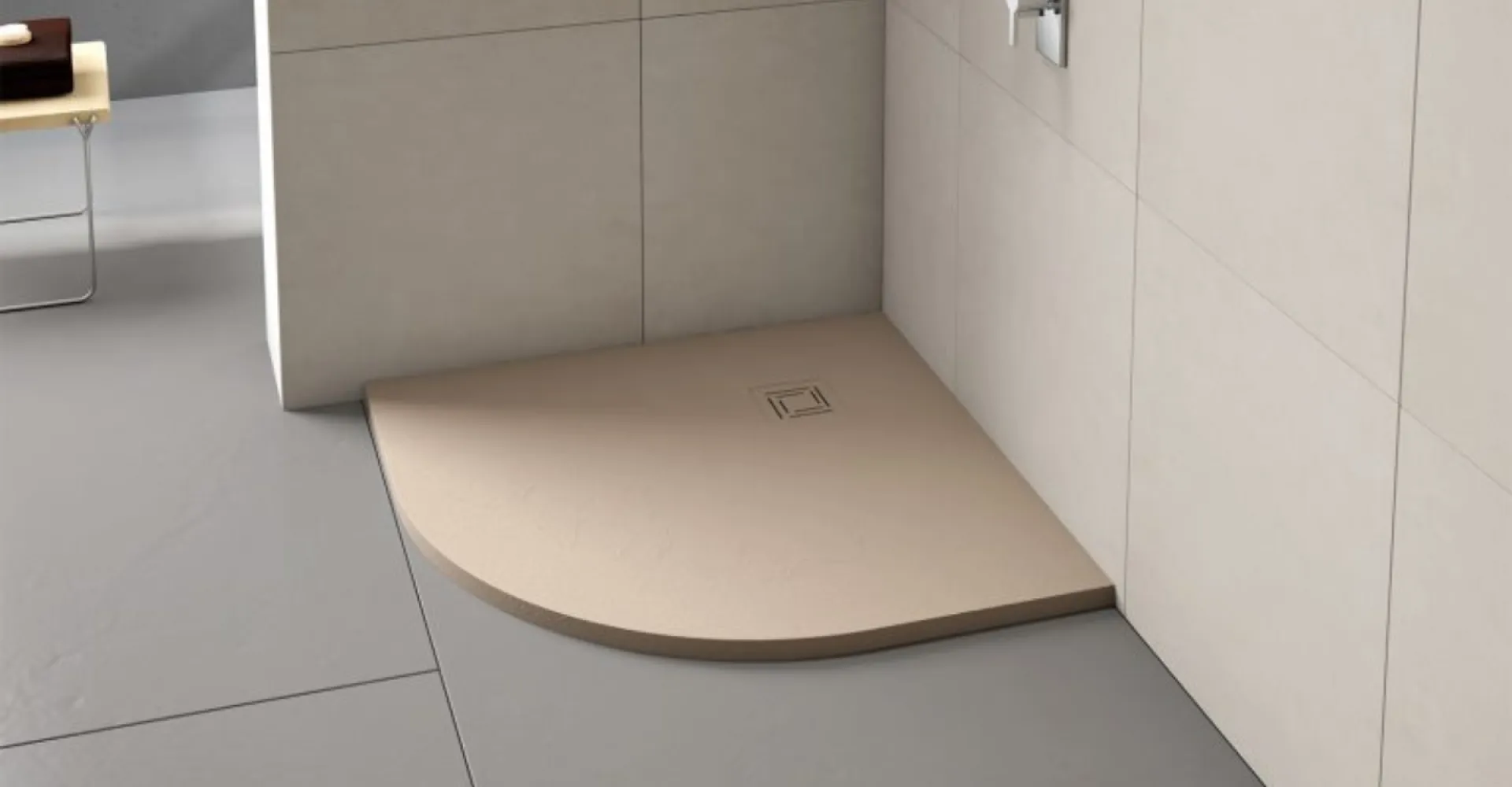 Truestone Tray Offset Quadrant 900 x 900 - Sandstone