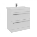 Kartell K-VIT Purity 800mm 2 Drawer Floor Standing Unit - White