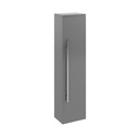 Kartell K-VIT Purity 1400mm Wall Mounted Side Unit - Storm Grey Gloss