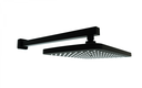 Kartell K-VIT Nero Square Wall Mounted Fixed Head & Arm - Matt Black