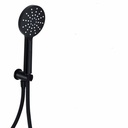 Kartell K-VIT Nero Round Outlet Elbow with Wall Bracket and Handset