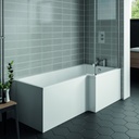 Kartell K-VIT Elite 1600mm L Shaped Bath R/H