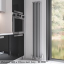 Murano 1800 x 310mm Radiator - Matt Grey