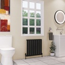 Dedington 600 x 630mm Radiator - Matt Black