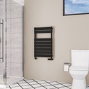 Dedington 800 x 500mm Towel Rail - Matt Black