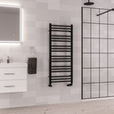 Corinium Round 1200 x 500mm Towel Rail - Matt Black
