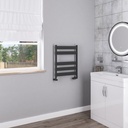 Pelago Aluminium Towel Rail 600 x 500mm - Matt Anthracite