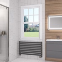 Tunstall 560 x 1000mm Towel Rail - Matt Anthracite