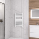 Tunstall 800 x 500mm Towel Rail - Matt White