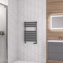 Tunstall 800 x 500mm Towel Rail - Matt Anthracite