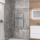Tunstall 800 x 500mm Towel Rail - Chrome