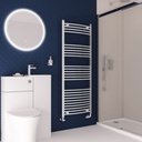 Wingrave Curved Multirail 1600 x 600mm - Chrome