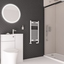 Wingrave Curved Multirail 800 x 400mm - Gloss White