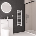 Wingrave Curved Multirail 1000 x 400mm - Gloss White