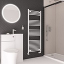 Wingrave Curved Multirail 1600 x 600mm - Gloss White