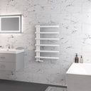 Marlow E-Style 850 x 600mm Towel Rail - Matt White