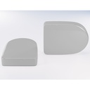D Shape Vent Cap (Pair) - Grey
