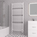 Curved Biava Multirail 1720 x 750mm - Gloss White