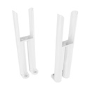 Imperia 2 Column Radiator Feet (Pair) - Gloss White