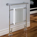 Leadon 940 x 700mm - Chrome/Gloss White