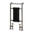 Avon Towel Rail 960 x 500mm - Chrome / Matt Black