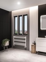 Wingrave 600 x 1000mm Straight Multirail - Matt White