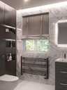 Wingrave 600 x 1000mm Straight Multirail - Matt Anthracite