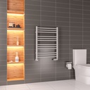 Corinium Round 800 x 600mm Towel Rail - Matt Grey