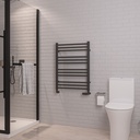 Corinium Round 800 x 600mm Towel Rail - Matt Anthracite
