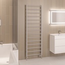 Tuscan Round 1800 x 600mm Towel Rail - Matt Grey