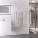 Tuscan Round 800 x 500mm Towel Rail - Chrome