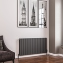 Addington 600 x 1180mm Radiator Type20 - Matt Anthracite