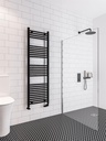 Wingrave 1600 x 500mm Straight Multirail - Matt Black