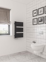 Helmsley 800 x 500mm Towel Rail - Matt Black