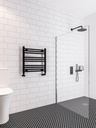 Wingrave 600 x 600mm Straight Multirail - Matt Black