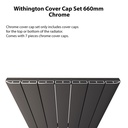 Withington Cover Cap Set 660mm - Chrome