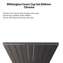 Withington Cover Cap Set 850mm - Chrome