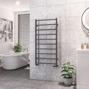Tuscan Square Towel Rail 1200 x 600mm - Matt Anthracite