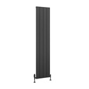 Charlton 1800 x 375mm Aluminium Radiator - Matt Anthracite