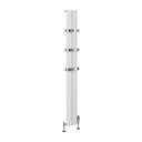 Preston 1800 x 185mm Aluminium Radiator - Matt White