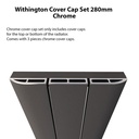 Withington Cover Cap Set 280mm - Chrome
