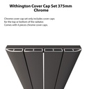 Withington Cover Cap Set 375mm - Chrome