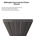 Withington Cover Cap Set 470mm - Chrome