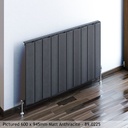 Fairford 600 x 565mm Aluminium Radiator - Matt Anthracite