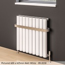 Burford 600 x 625mm Aluminium Radiator - Matt White