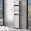 Burford 1800 x 345mm Aluminium Radiator - Matt White