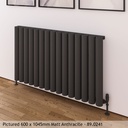 Burford 600 x 625mm Aluminium Radiator - Matt Anthracite