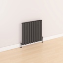 Kelmscott 600 x 625mm Aluminium Radiator - Matt Anthracite