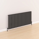 Kelmscott 600 x 1185mm Aluminium Radiator - Matt Anthracite